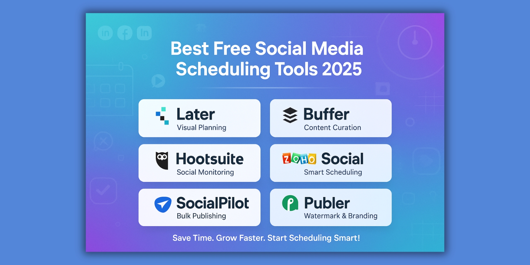 Best Free Social Media Scheduling Tools Compared for 2025