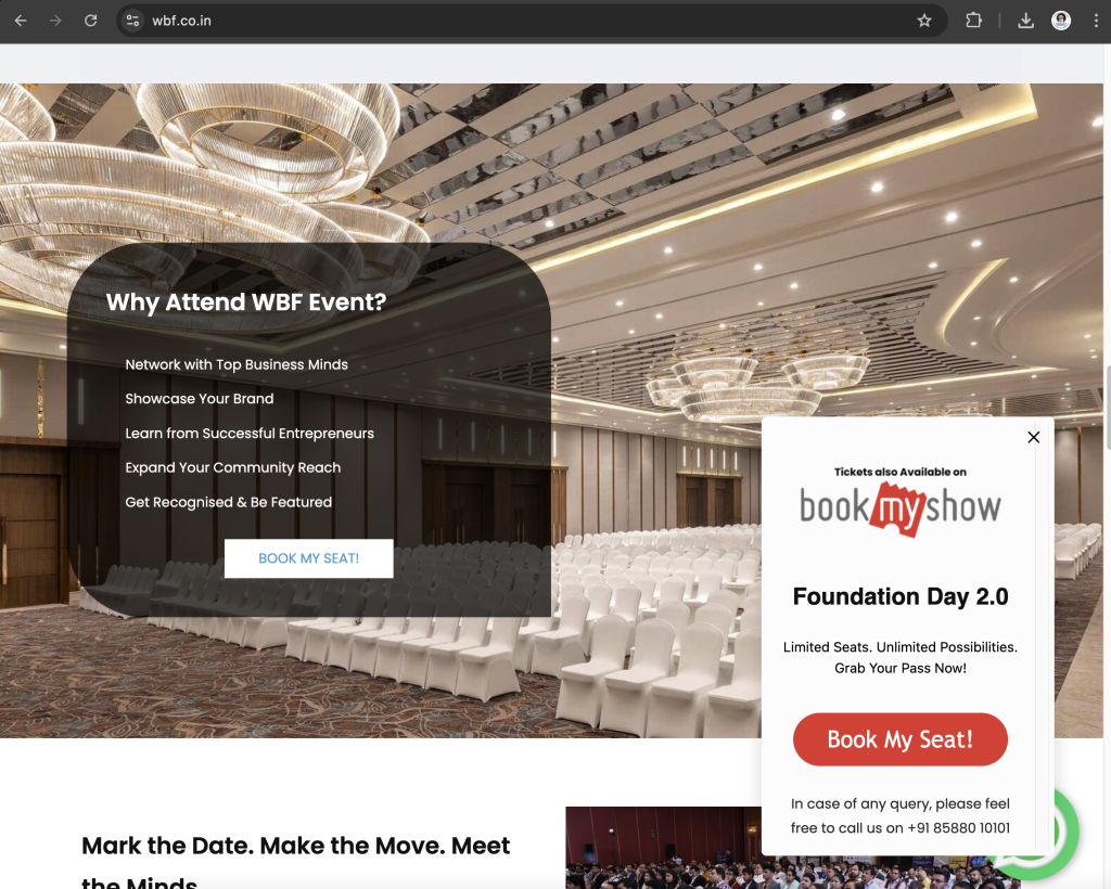 WBF - Case Study - Landing Page