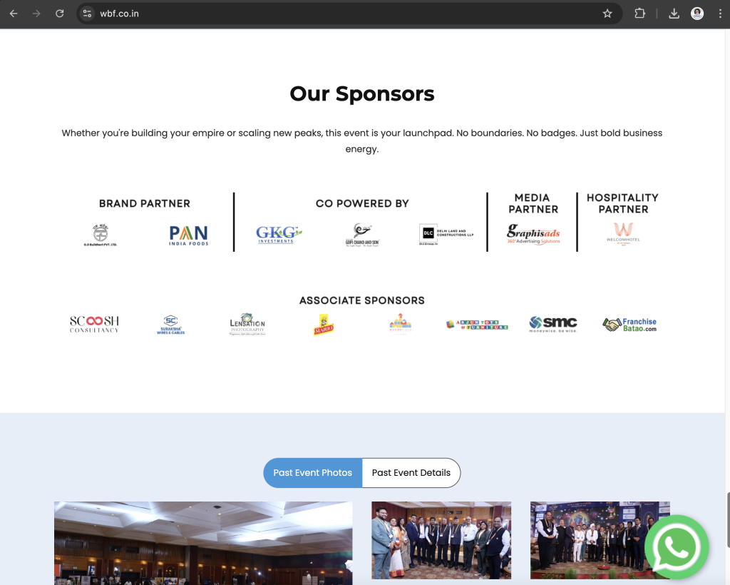 WBF - Case Study - Landing Page
