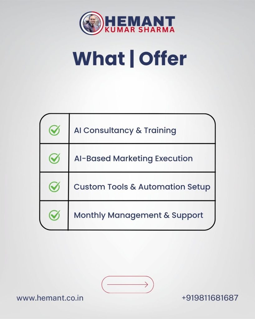 Hemant Kumar Sharma - AI (Artificial Intelligence) Expert in India