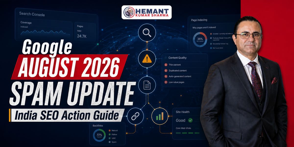 Hemant Kumar Sharma - Google August 2026 Spam Update