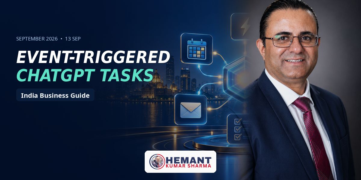 Hemant Kumar Sharma - ChatGPT Event-Triggered Tasks