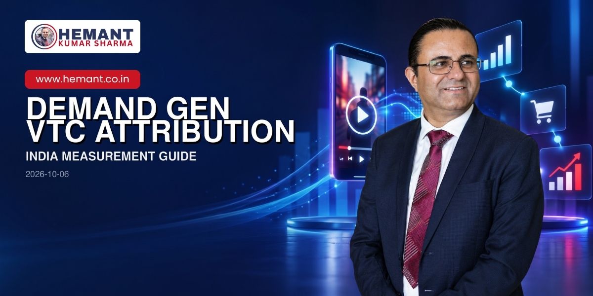 Hemant Kumar Sharma - DEMAND GEN VTC ATTRIBUTION