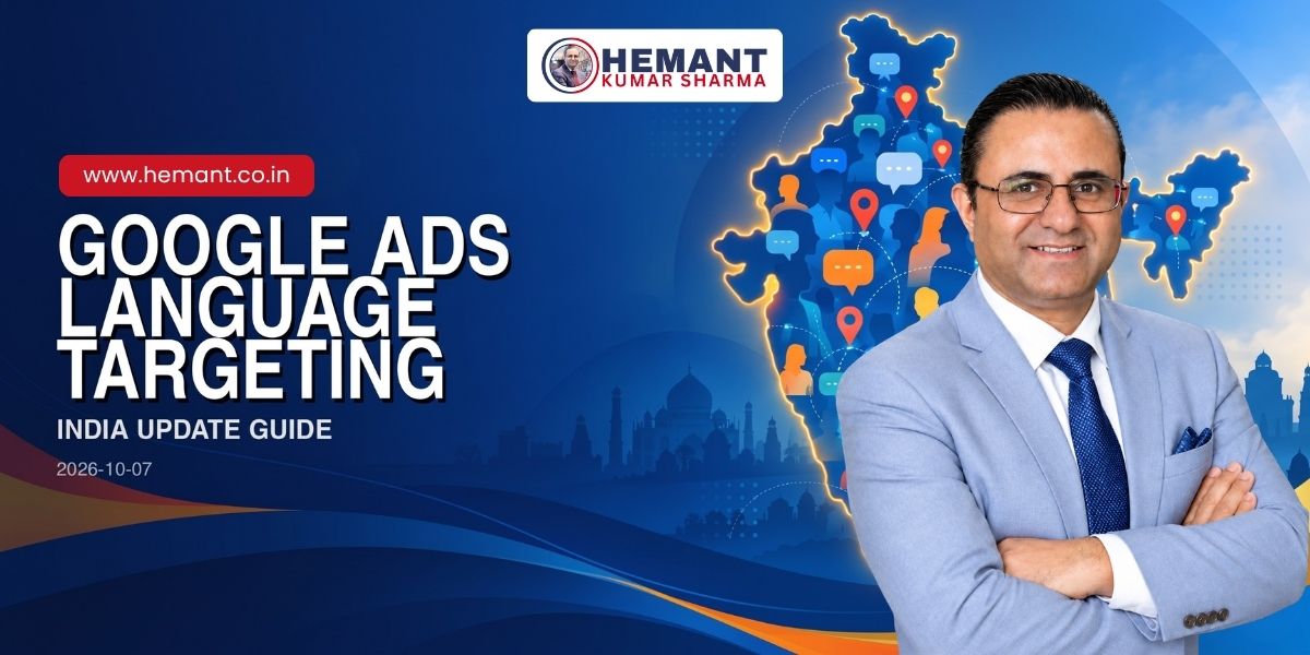 Hemant Kumar Sharma - GOOGLE ADS LANGUAGE TARGETING